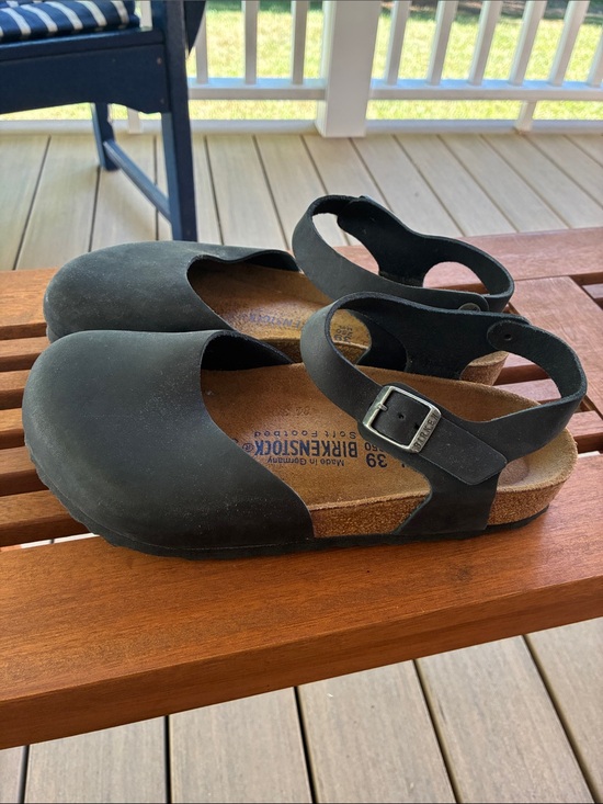 Birkenstock Shoes - Birkenstock Messina Mary Jane sandals shoes in black nubuck leather